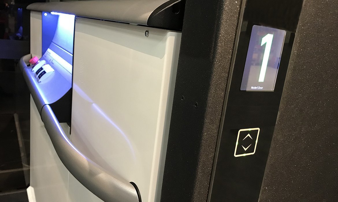 Touch-screen lift button