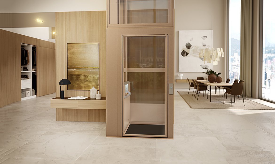 Aluminium door with glazed door leaf