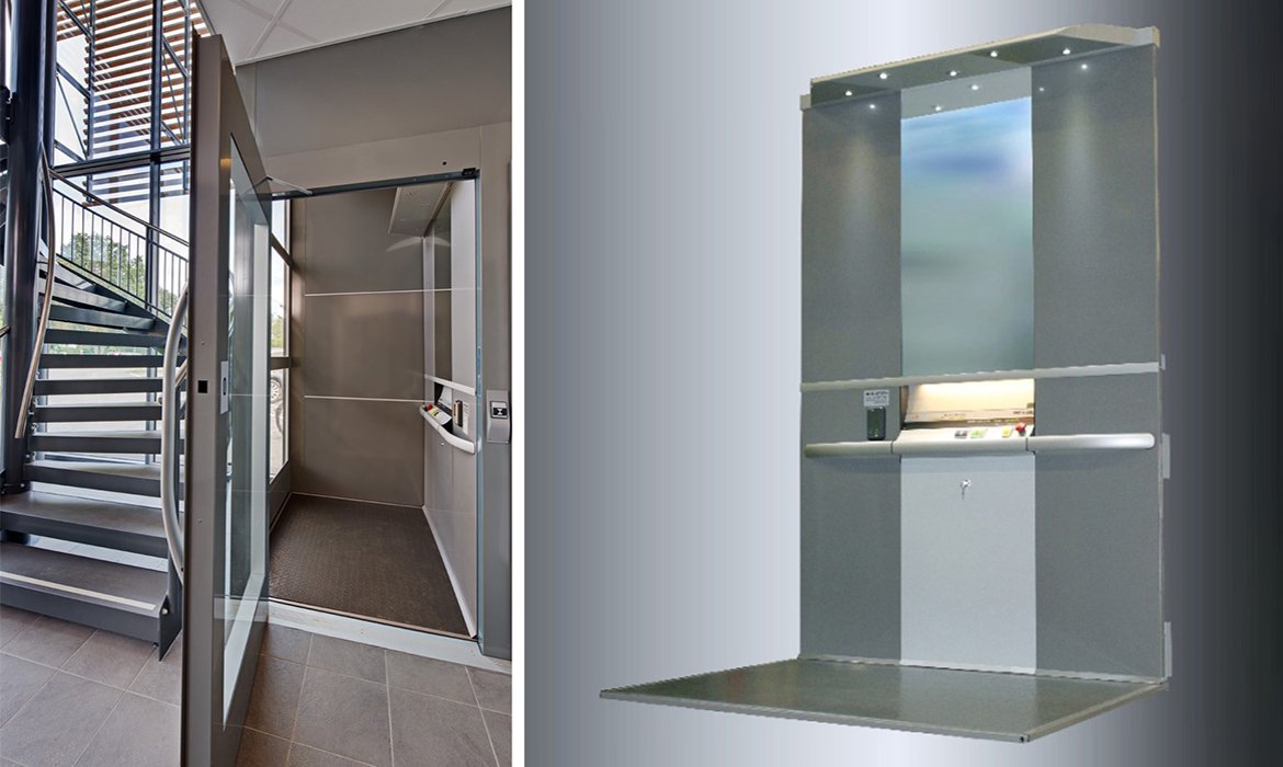 Full height control panel for platform lifts Cibes Lift