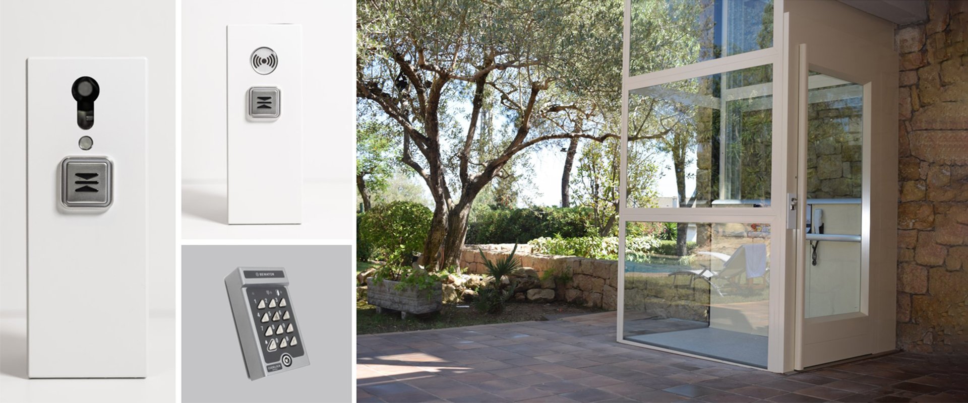 Locks for platform lifts and cabin lifts