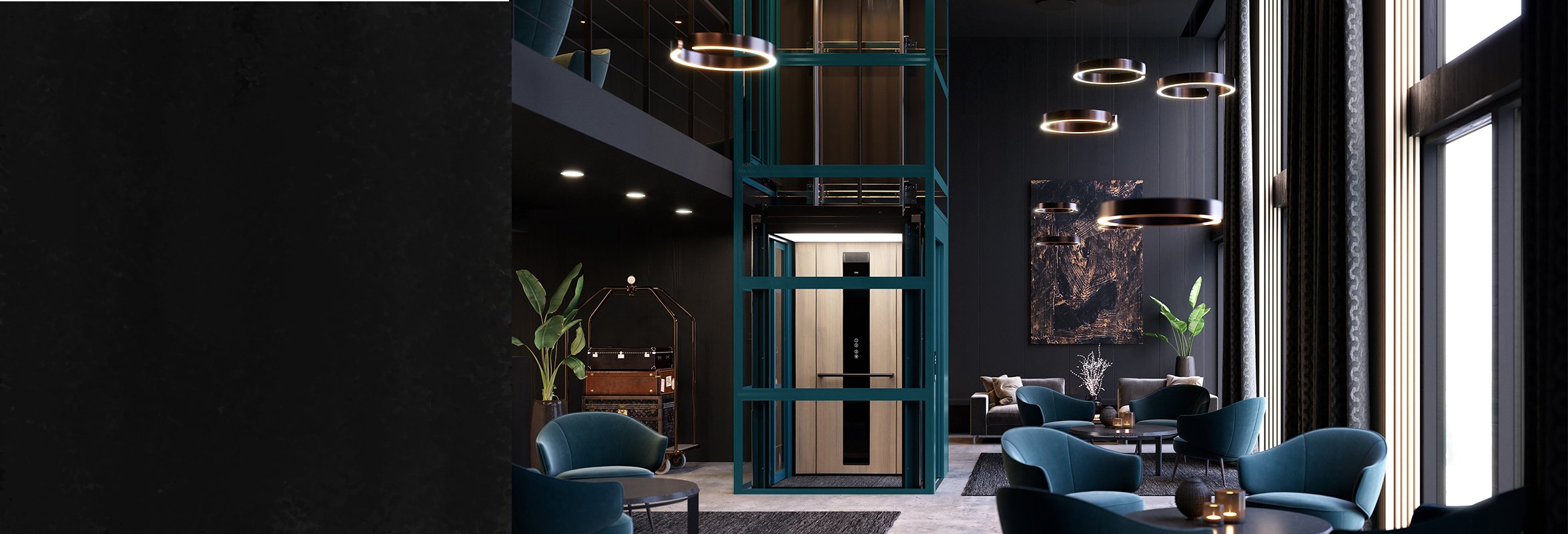 Space-efficient passenger lift