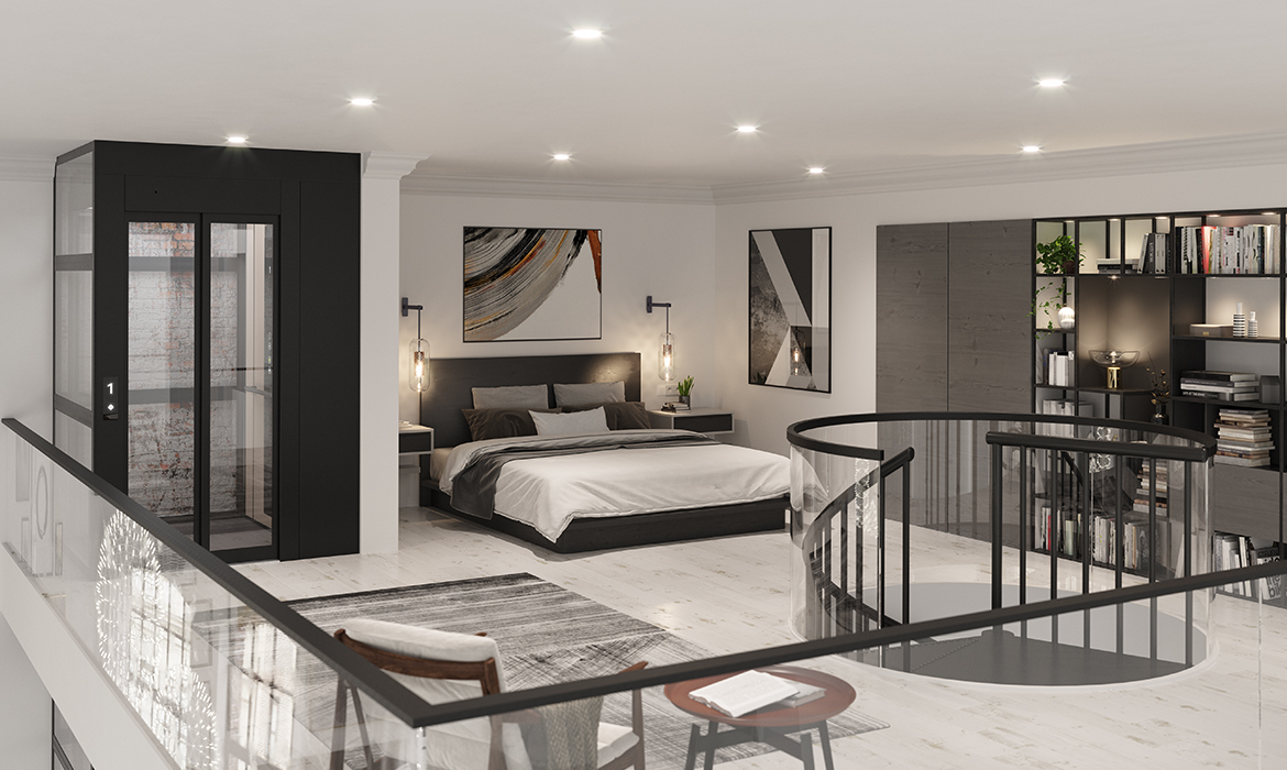 Domestic lift in loft apartment Elevating Everyday Life Kalea